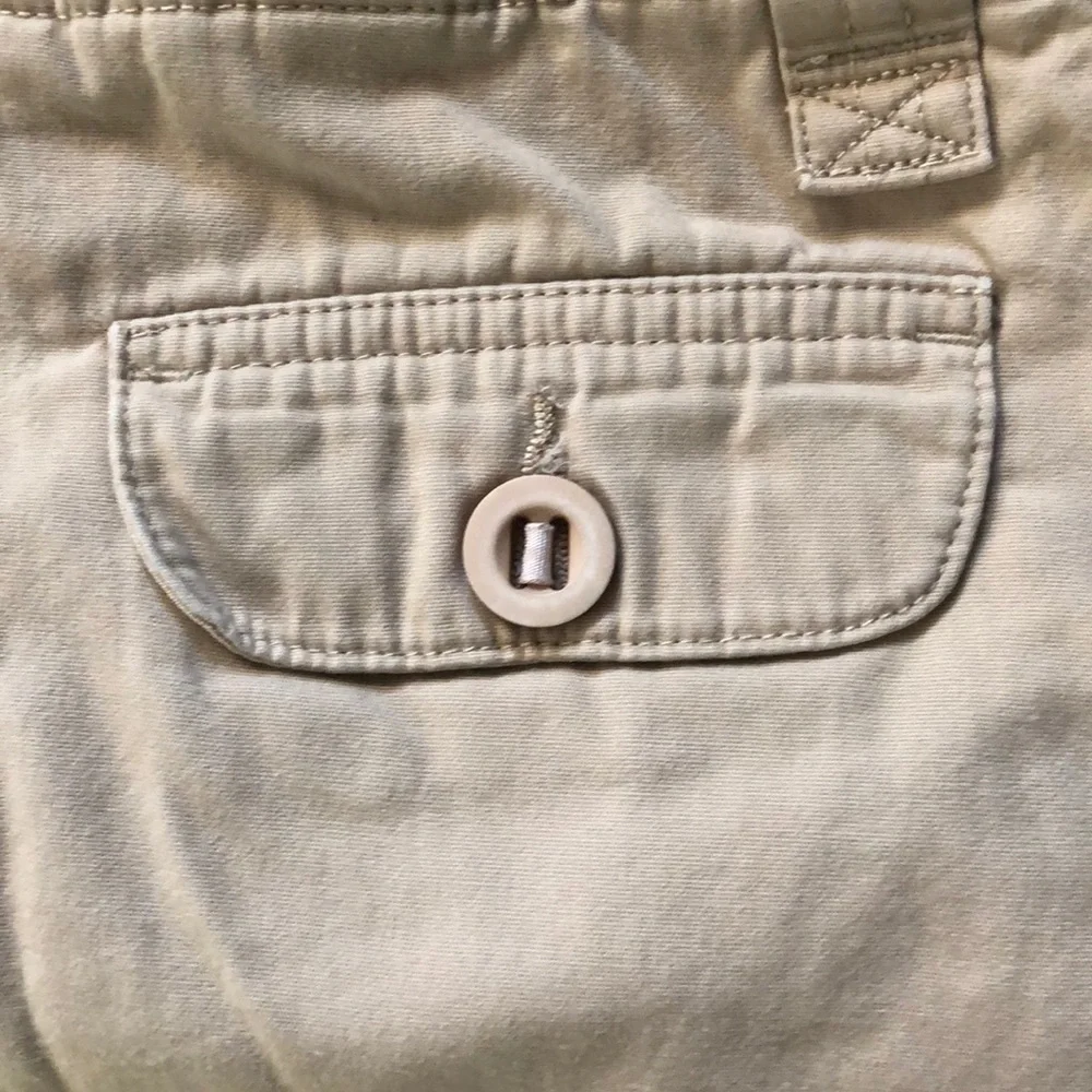 Land's End Skirt Girls Size 10 Tan Khaki Cargo‎